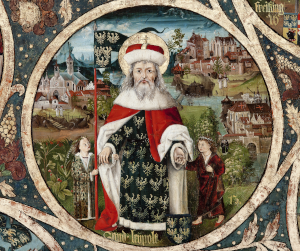 Leopold III., der Heilige (Detail aus: Babenberger-Stammbaum), Stift Klosterneuburg (gemeinfrei). rubrik_2_thumbnail